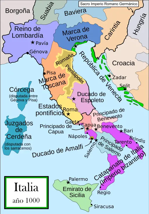 Itàlia en l'any 1000