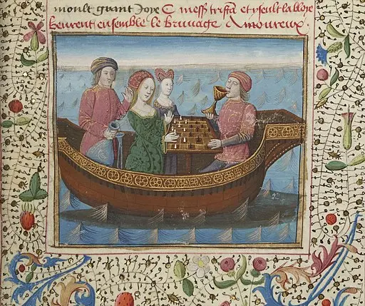 Tristán i Isolda juguen als escacs